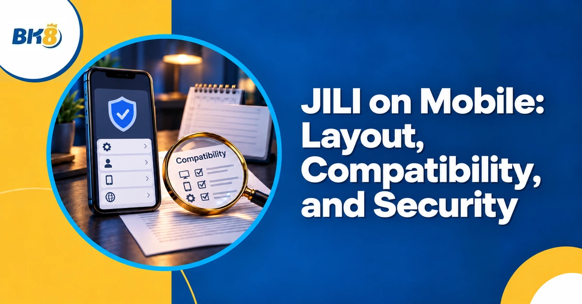 Smartphone settings and compatibility checklist illustrating mobile layout and security