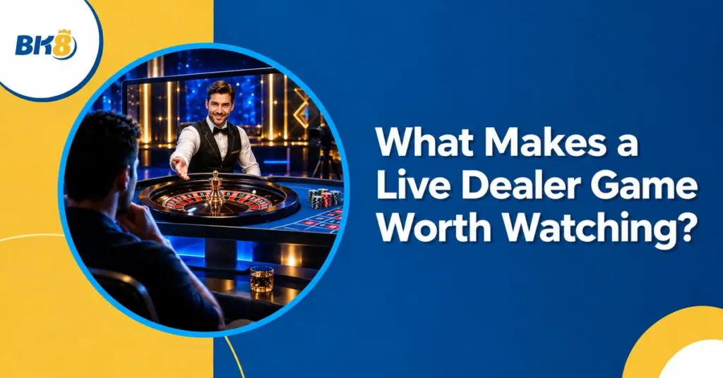 What Makes a Live Dealer Game Worth Watching? — BK8 Philippines live casino editorial illustration