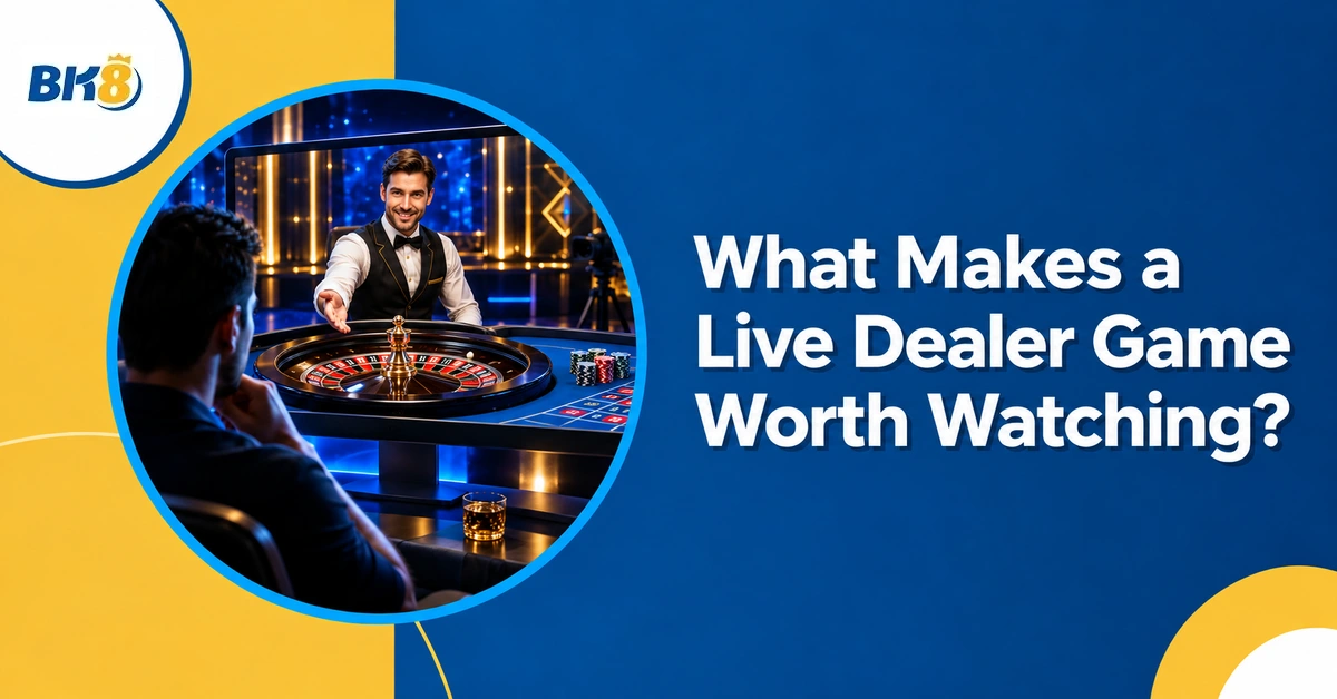 What Makes a Live Dealer Game Worth Watching? — BK8 Philippines live casino editorial illustration