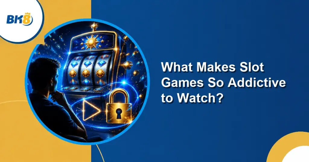What Makes Slot Games So Addictive to Watch? — BK8 Philippines editorial illustration